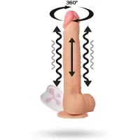 Vuxen Realistic Remote Control Vibrating Dildo