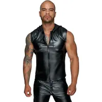 Noir Handmade H062 Hooded Shirt With 2-way Zipper