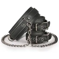 Easy Toys Leather Collar With Anklecuff
