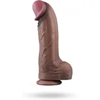Vuxen Dual Layered Silicone Cock XXL 33 cm