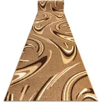 Rugsx Fortovet KARMEL FRYZ - COFFEE valnød 110 cm 110x850 cm