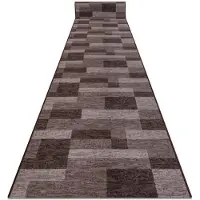 Rugsx Gummibelægning ICONA brun 120cm 120x430 cm