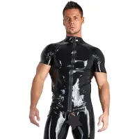 The Latex Collection Latex T-shirt med Lynlås
