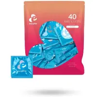 Easyglide Ribs & Dots Condoms 40-pack