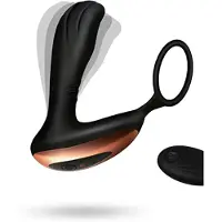 Vuxen Prostate Massager With Penis Ring