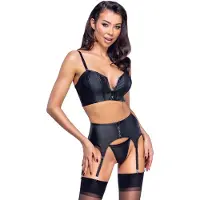 Cottelli collection 3-piece Suspender Set