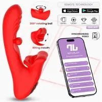 Intoyou Franky Biting & Rotating Ball Vibrator With App