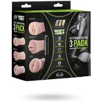 M for men 3-pack Vibrating Stroker Kit