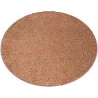 Rugsx TÆPPER hjul INDUS kobber 82 glat, mélange cirkel 133 cm