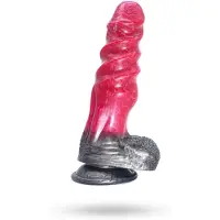Vuxen Pink Alien Dildo Monster Ksar 21 cm