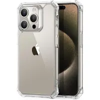ESR til iPhone 15 Pro Max Case Military-Grad Protection Shockproof Air Guard Corners guling-resistent akrylbagens bagerste telefonkasse til iPhon