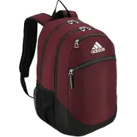 Adidas Striker 2-rygsæk - Team vinrød/sort/hvid, Fire udvendige lynlåslommer og indre organisering, Alsidig hele dagen