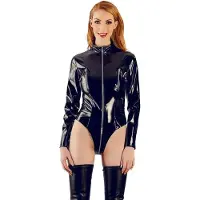 Black Level VINYL BODY WITH LONG SLEEVES