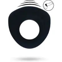 Shots Sealed Liquid Silicone Vibrating Cockring - Black