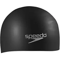 Speedo Unisex-Adult Swim Cap Silicone Long Hair Black