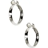 Anne Klein Classics Silver Tone Clip Hoop ?reringe