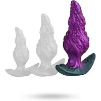 Vuxen Unicorny Knotak Violet Plug 23 cm