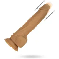 Vuxen 23CM Thrusting Dong - Caramel