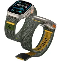 Spigen Apple Watch Series Ultra 3/2/Ultra/11/10/9/8/7/6/SE 3/(2022)/SE Athlex Air Strap - 49mm/46mm/45mm/44mm - Aktiv Grøn