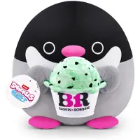 Snackles Series 2 Penguin & Baskin-Robbin 16 tommer plys af Zuru Ultra Soft Plush Collectible Plush med ægte licenserede mærker udstoppet dyre ga