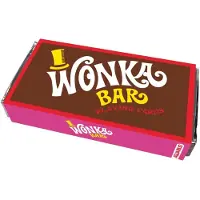 Aquarius Willy Wonka Chocolate Bar Premium -spillekort - Willy Wonka -tema -kort til dine yndlingskortspil - officielt licenseret Willy Wonka -me