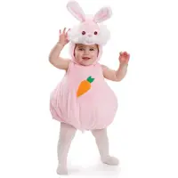 Dress Up America Bunny Rabbit-kostume - Babyp?ske-outfit til sp?db?rn - Pink Bunny-kostume til babyer