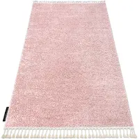 Rugsx Tæppe BERBER 9000 lyserød kvaster berberi Marokkansk shaggy 140x190 cm