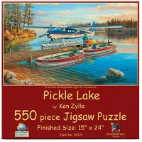 Sunsout Inc - Pickle Lake - 550 PC Jigsaw -puslespil af kunstner: Ken Zylla - F?rdig st?rrelse 15 " X 24 " - MPN# 39321