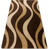 Rugsx Tæppe ROYAL G3565 Bølger - brun / beige 300x400 cm