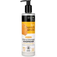 Organic Organisk butik Honey & Almond Styrkende balsam Hydrat Fugtighedsstop blødgør og dybt hydrater tørre beskadiget hår parabenfri sulfatfrie overflad