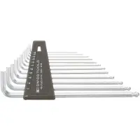 PB Swiss Tools PB schweizisk PB-212 ZLH-12 12 stykke lang kromboldpunkt Hex/Allen Key Set