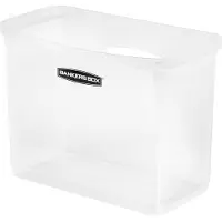 BANKERS BOX 1 Pack Portable Open Desktop Plastic File Storage Box med h?ngende skinner Sideh?ndtag Organizer Bin Letter