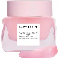 Glow Recipe Travel Size Watermelon Glow AHA Night Treatment - Overnight Resurfacing Mask med AHA Complex Hyaluron Acid Niacinamide & Watermelon E