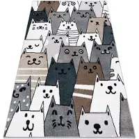 Rugsx Tæppe FUN Pets til børn, zwierzęta multi 240x330 cm
