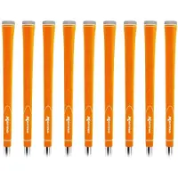 Karma Neion II Orange Golf Grips til Mænd Standard Størrelse (9 Stk. Sæt), Re Grip med Farverig Blød Gummi