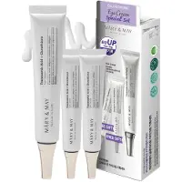 MARY & MAY Glutathion Eye Cream Special Set - Kraftig antioxidant reducerer mrke rande i jet Forbedrer ujvn hudtone med vitamin C 1.01 oz.+ Mini