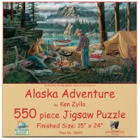 Sunsout INC - Alaska Adventure - 550 pc's puslespil af kunstner: Ken Zylla - F?rdig st?rrelse 15" x 24" - MPN# 39697