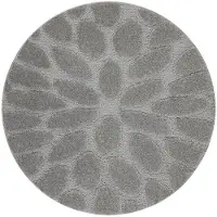 Rugsx Badeværelsestæppe SUPREME cirkel STONES, sten, skridsikkert, blødt - grå cirkel 100 cm
