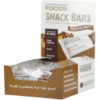 California Gold Nutrition , Foods, Mocha Nut Knekkerede Granola Bars, 12 Bars, 1.4 oz (40 g) Hver