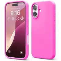 Elago kompatibel med iPhone 16 Case Premium Liquid Silicone Case Full Body Protective Cover ShockProof Slim Phone Case Anti-Scratch Soft Microfib