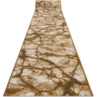 Rugsx Fortovet BCF MORAD Marmur Marmor beige / grå guld 90 cm 90x780 cm