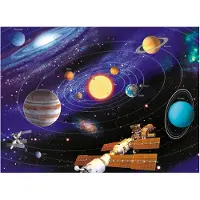 Ravensburger Solsystemet 200 stykker XXL Jigsaw -puslespil til b?rn - 12796 - Hvert stykke er unikke stykker passer perfekt sammen