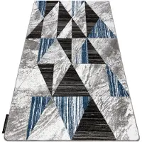 Rugsx Tæppe ALTER Nano Trekanter blå 120x170 cm