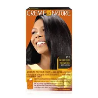 Creme of Nature Moisture Rich Flydende h?rfarve fra C11 Natural Black med Shea Butter Conditioner 1 p?f?ring