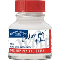 Winsor & Newton 1110702 Kalligrafi bl?k 30 ml flaskehvid