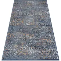 Rugsx Tæppe NAIN Pynt 7708/51911 marineblå blå / orange 80x150 cm