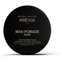 PREVIA Man Pomade Shine Styling Creme til naturligt hold st?bning af h?rpasta med organisk absintekstrakt Veganske naturlige ingredienser til tek