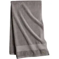 Lacoste Heritage Supima Cotton Bath Howlels Meteorite 30 " X 54 "