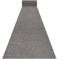 Rugsx Enkelt fortov KARMEL Glat, enfarvet grå 60x440 cm