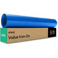 Cricut Value Iron On Blue (12in x 5ft rulle) - HTV Heat Transfer Vinyl